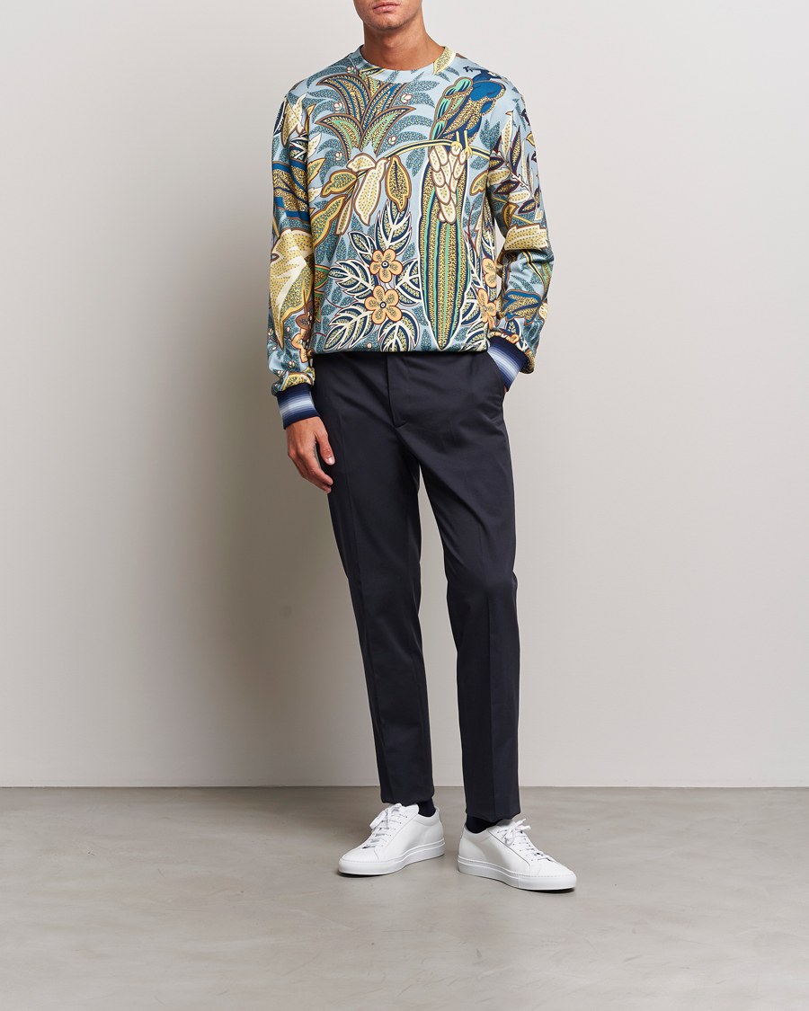 Homme | Pulls Et Tricots | Etro | Jungle Printed Sweatshirt Azzurro