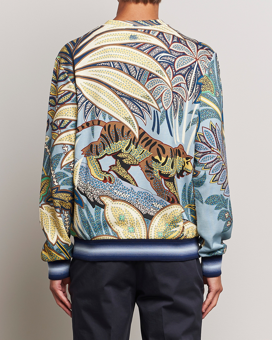 Homme | Pulls Et Tricots | Etro | Jungle Printed Sweatshirt Azzurro