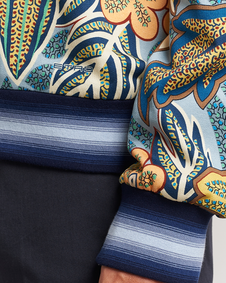 Homme | Pulls Et Tricots | Etro | Jungle Printed Sweatshirt Azzurro