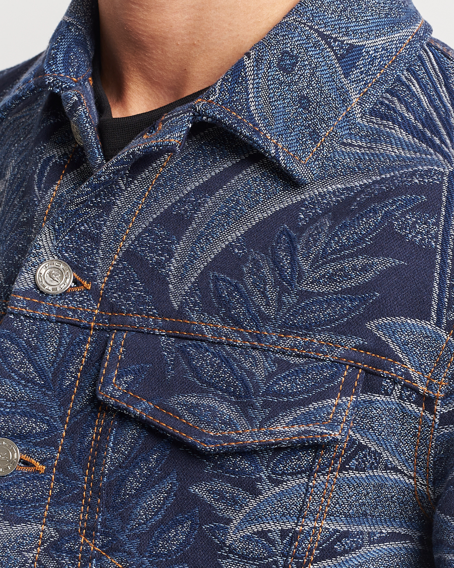 Homme | Manteaux Et Vestes | Etro | Jacquard Denim Jacket Azzurro