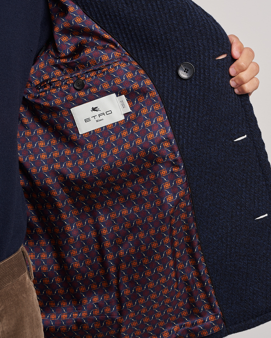 Homme | Manteaux Et Vestes | Etro | Wool Peacoat Navy
