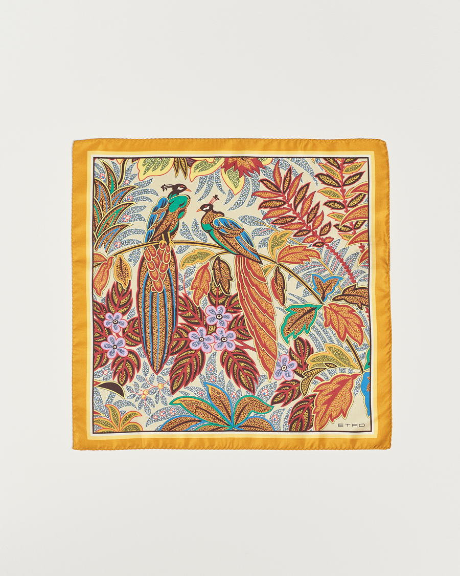 Homme | Etro Bangalore Printed Pocket Square Beige | Etro | Bangalore Printed Pocket Square Beige