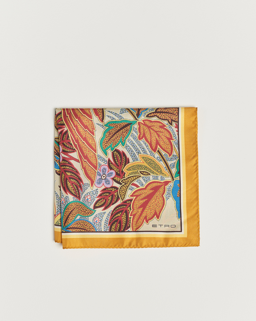 Homme | Etro Bangalore Printed Pocket Square Beige | Etro | Bangalore Printed Pocket Square Beige