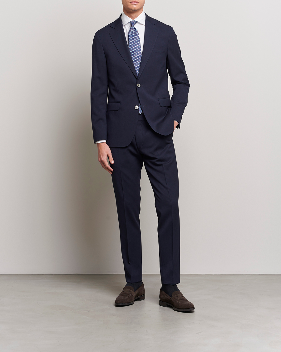 Homme | Blazers | Oscar Jacobson | Ego Wool Blazer Blue