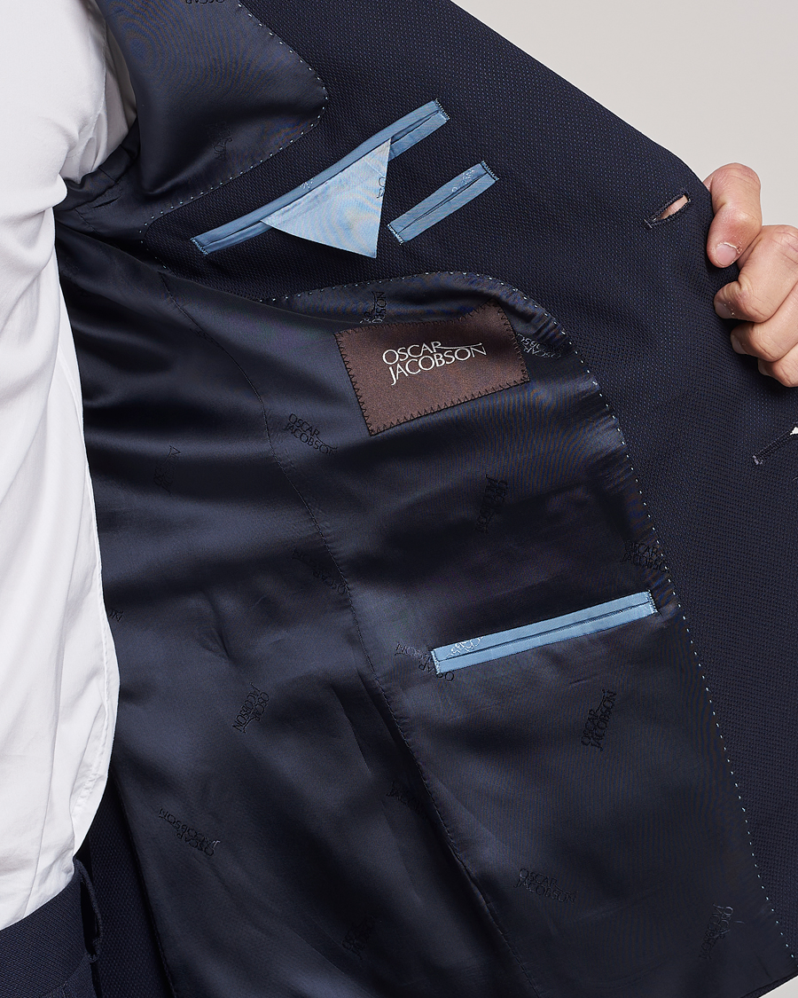 Homme | Blazers | Oscar Jacobson | Ego Wool Blazer Blue