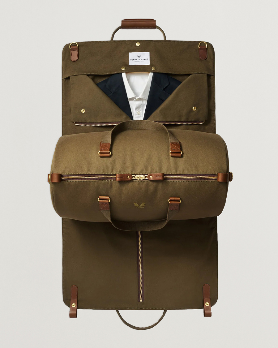 Homme | Sacs | Bennett Winch | Canvas Suit Carrier Holdall Olive