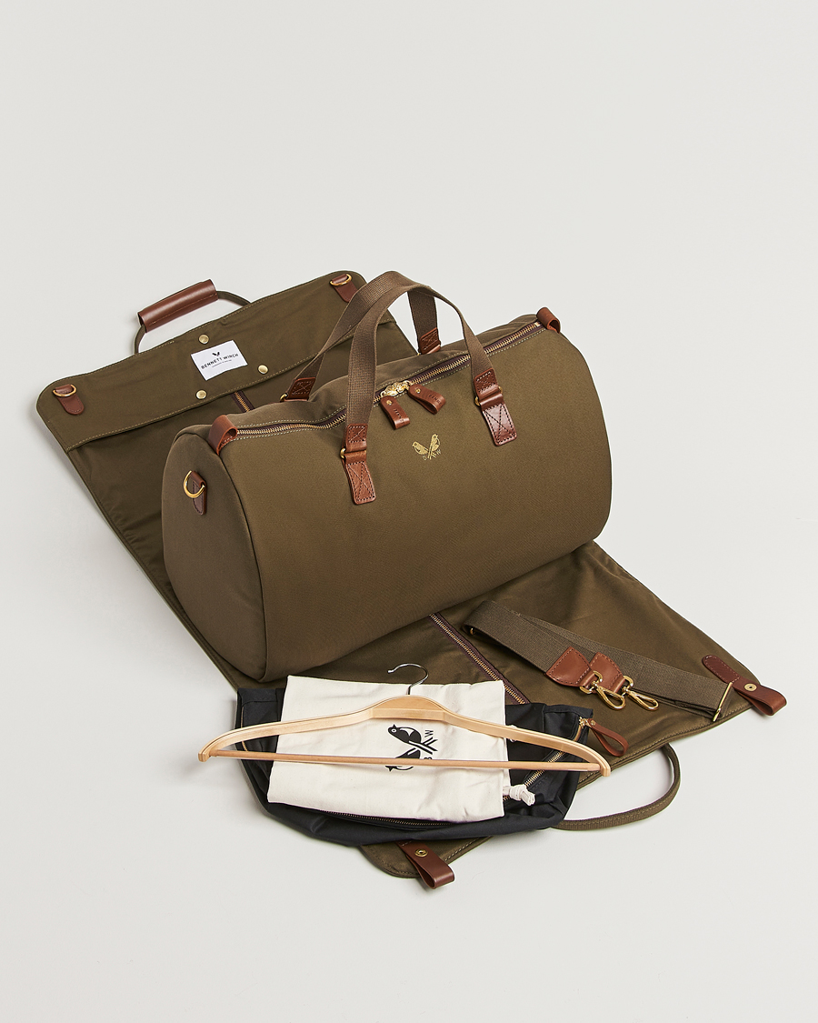 Homme | Sacs | Bennett Winch | Canvas Suit Carrier Holdall Olive