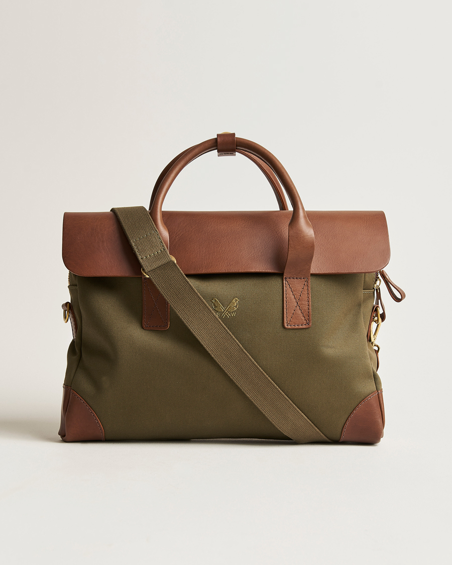 Homme | Sacs | Bennett Winch | Canvas Briefcase Olive