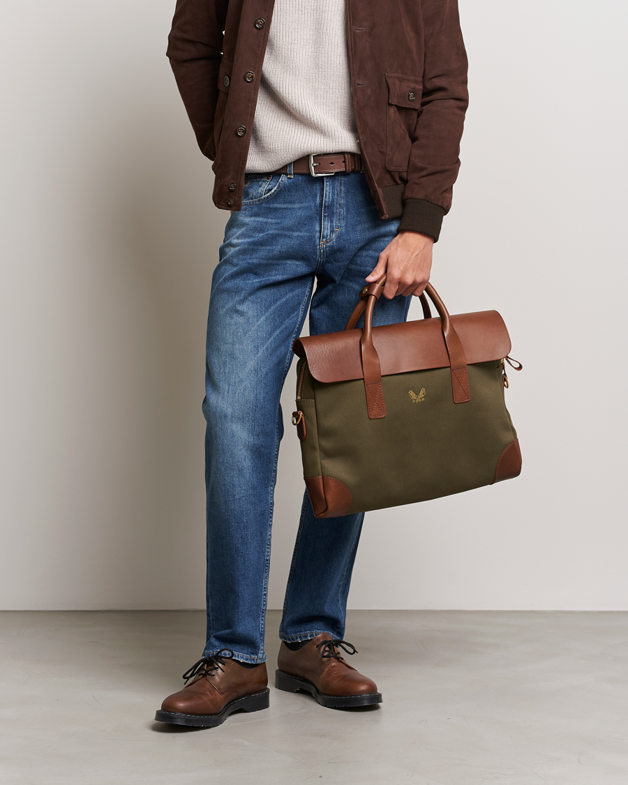 Homme | Sacs | Bennett Winch | Canvas Briefcase Olive