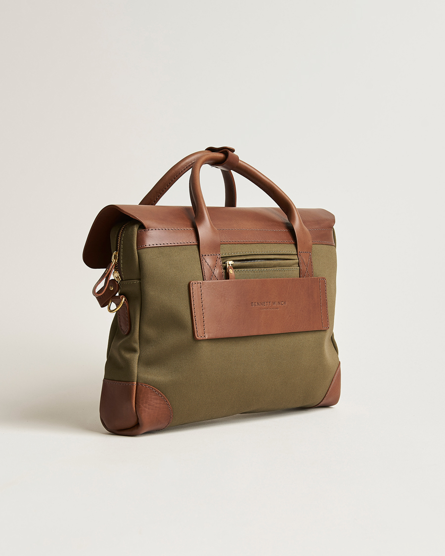 Homme | Sacs | Bennett Winch | Canvas Briefcase Olive