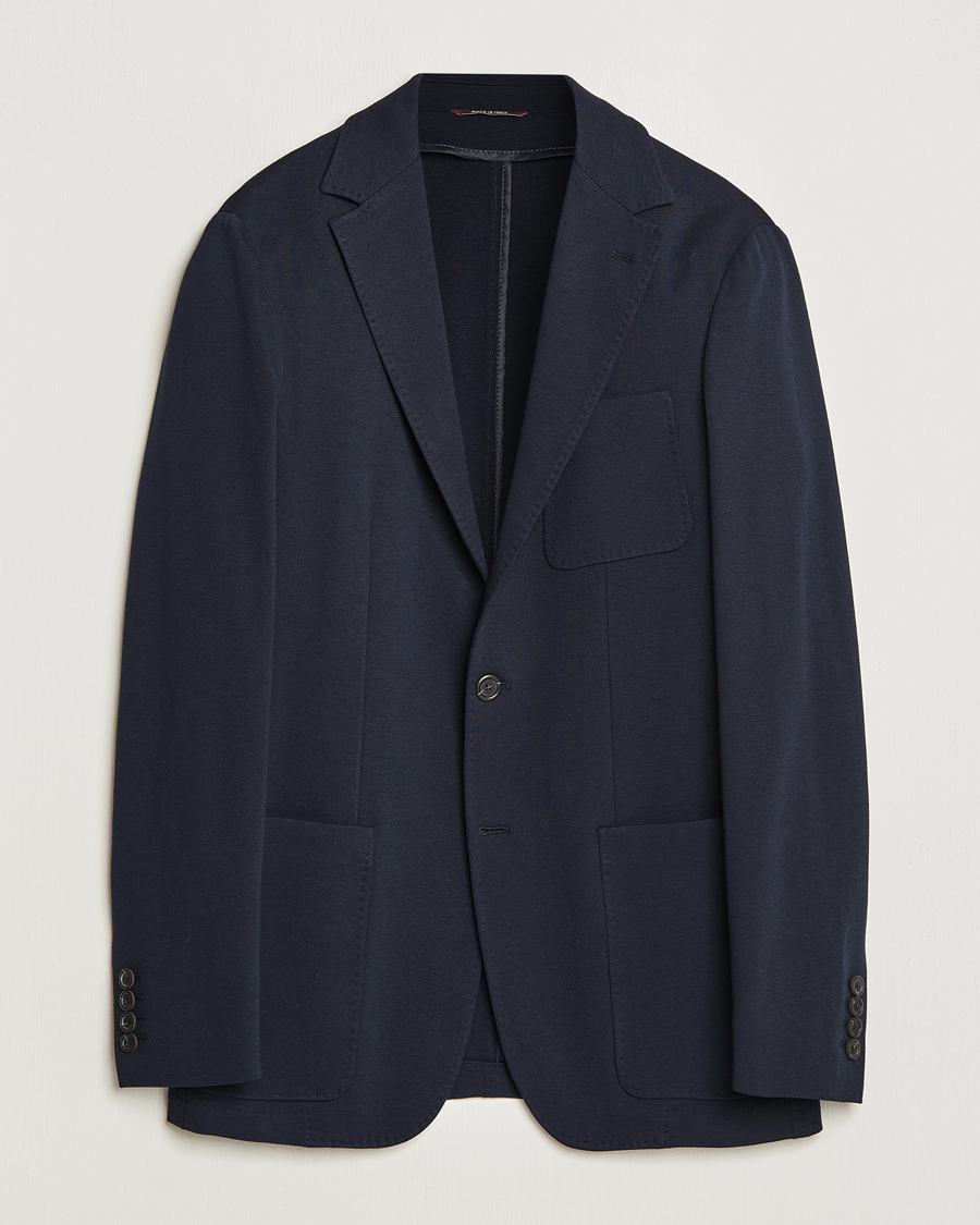 Homme | Blazers | Canali | Jersey Blazer Navy