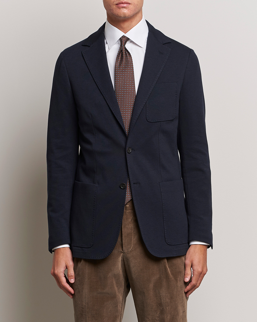 Homme | Blazers | Canali | Jersey Blazer Navy