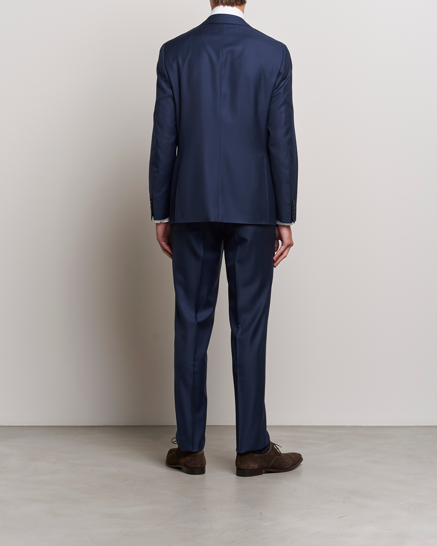 Homme | Costumes | Canali | Super 130s Wool Capri Suit Dark Blue