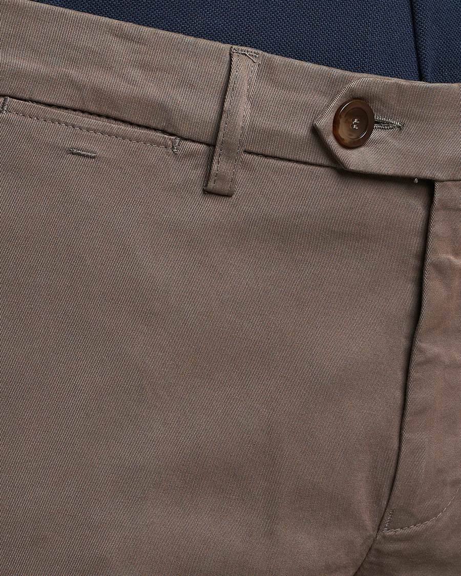 Homme | Pantalons | Canali | Slim Fit Stretch Chinos Brown