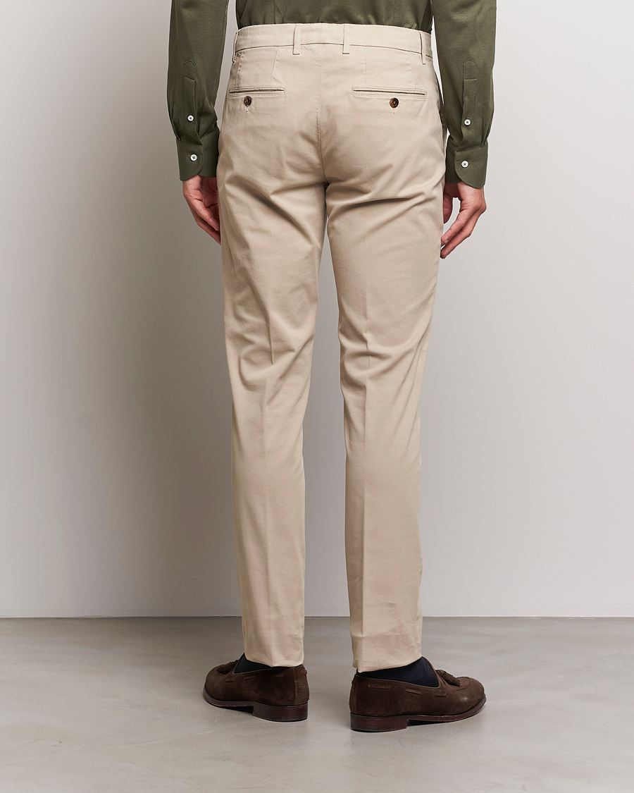 Homme | Pantalons | Canali | Regular Fit Stretch Chinos Beige