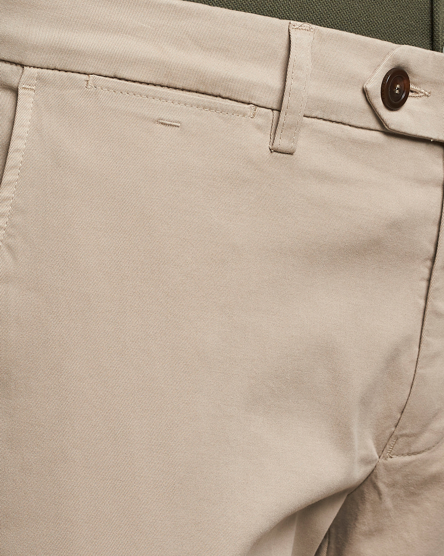 Homme | Pantalons | Canali | Regular Fit Stretch Chinos Beige