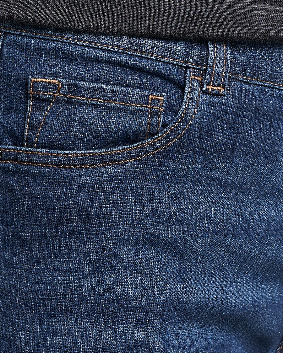 Homme | Jeans | Canali | Slim Fit Stretch Jeans Medium Blue Wash