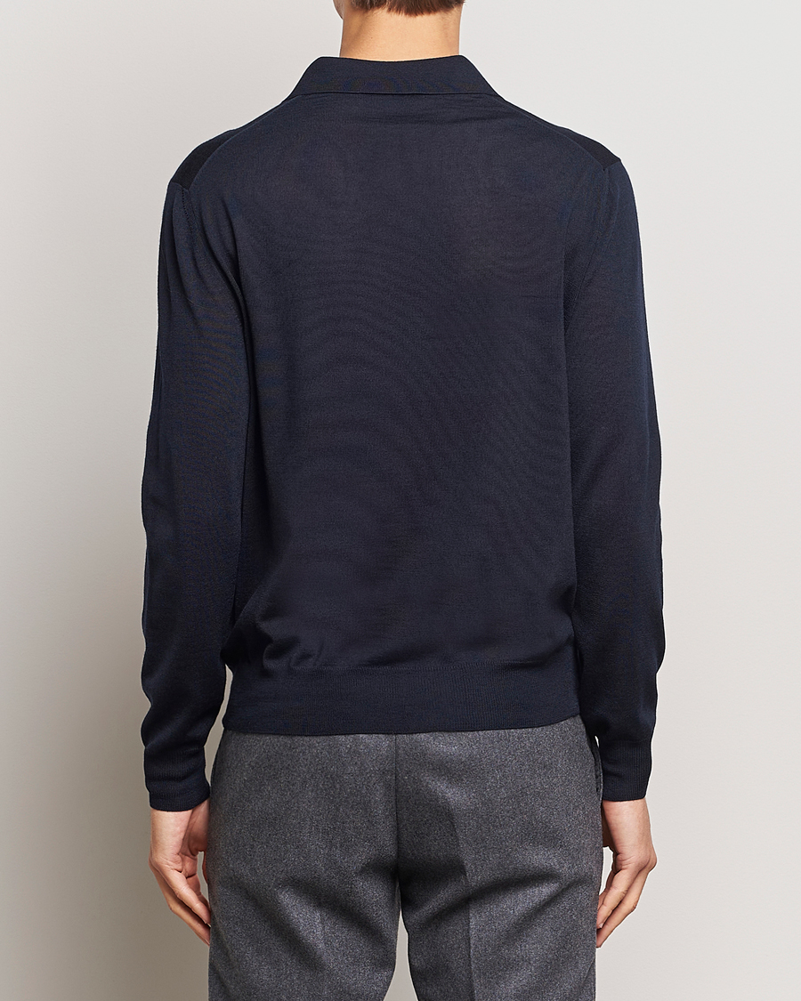 Homme | Pulls Et Tricots | Canali | Merino Wool Half Zip Navy
