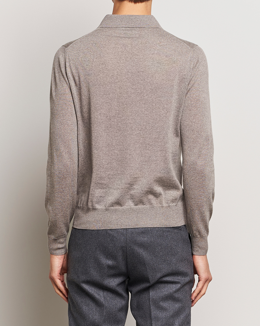 Homme | Pulls Et Tricots | Canali | Merino Wool Half Zip Taupe