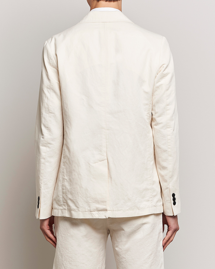 Homme | Blazers | Sunspel | Unconstructed Cotton/Linen Blazer Undyed