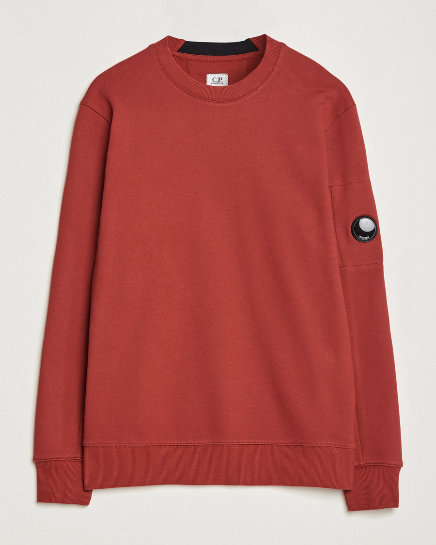 Homme | Pulls Et Tricots | C.P. Company | Diagonal Raised Fleece Lens Sweatshirt Wine