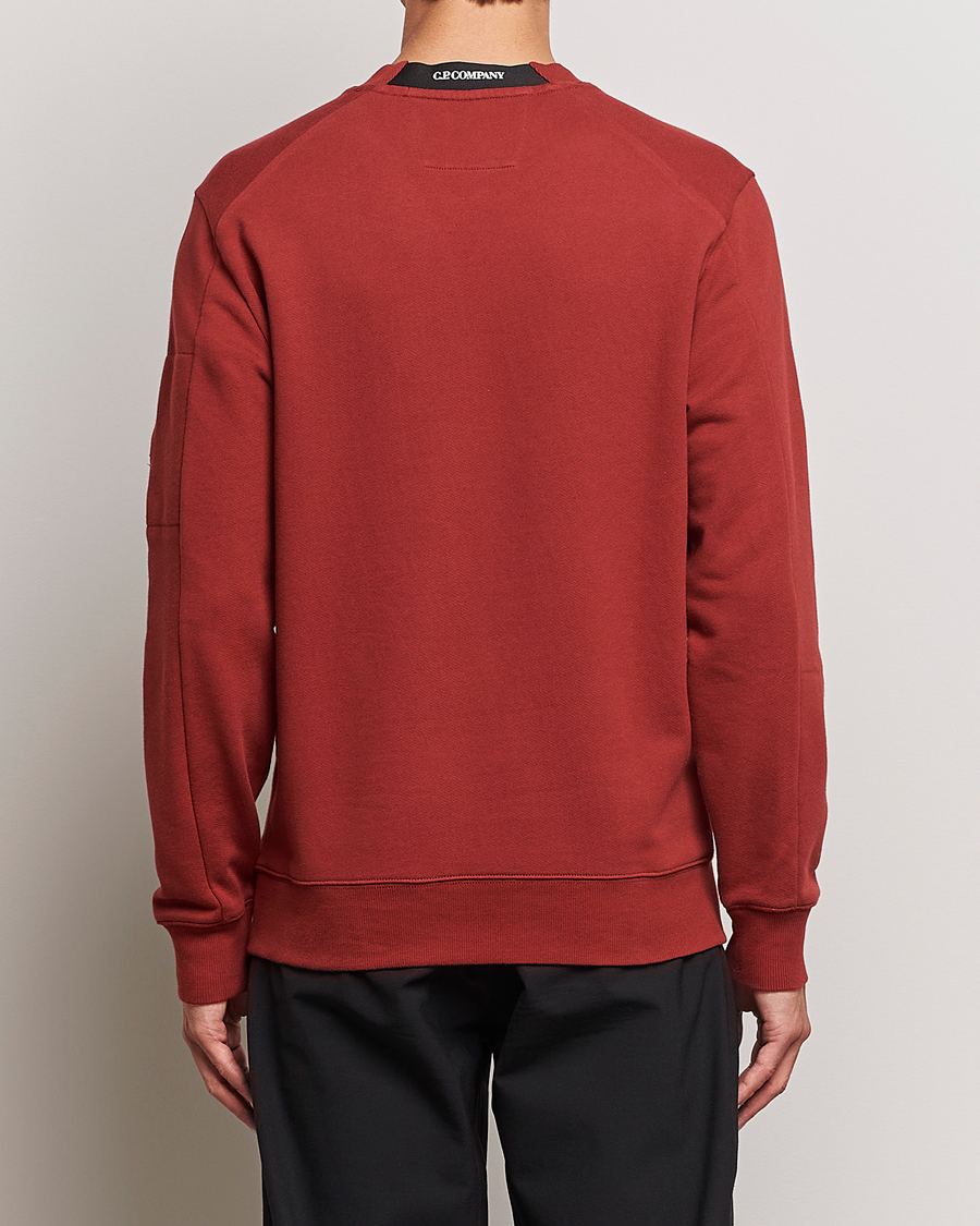 Homme | Pulls Et Tricots | C.P. Company | Diagonal Raised Fleece Lens Sweatshirt Wine
