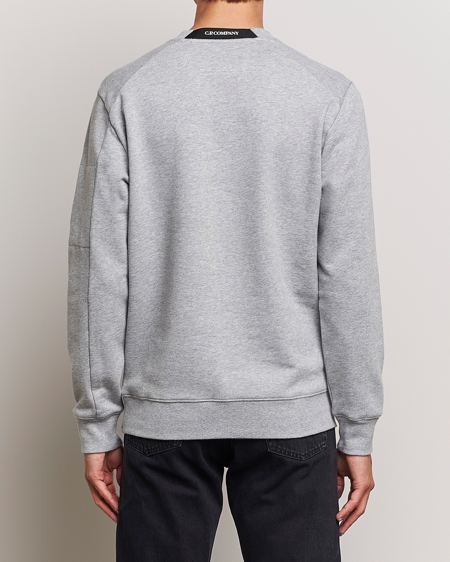 Homme | Pulls Et Tricots | C.P. Company | Diagonal Raised Fleece Lens Sweatshirt Grey Melange