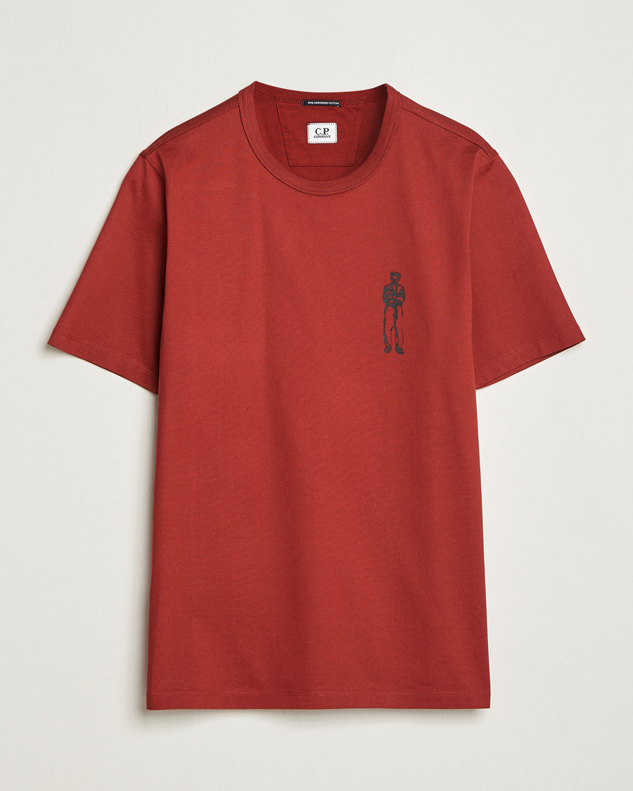 Homme | T-shirts | C.P. Company | Mercerized Jersey Logo T-Shirt Wine