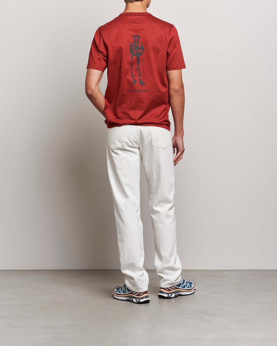 Homme | T-shirts | C.P. Company | Mercerized Jersey Logo T-Shirt Wine