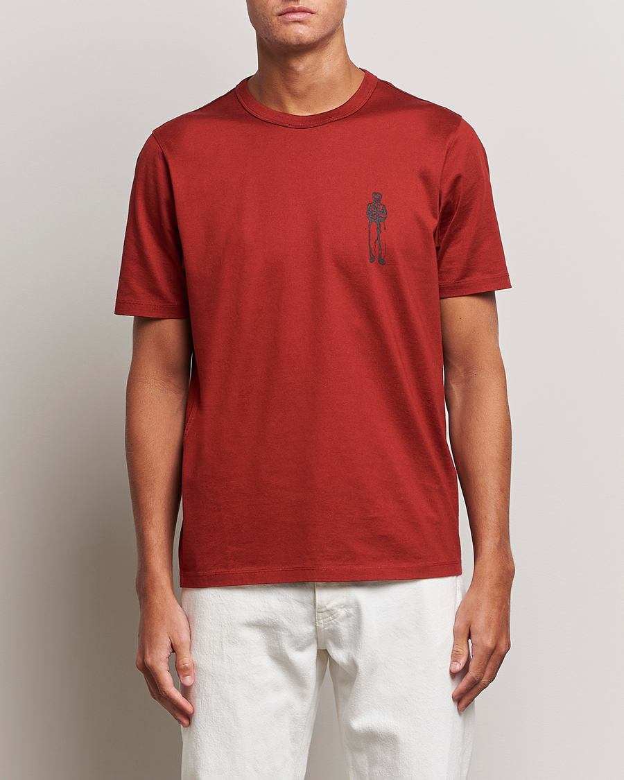Homme | T-shirts | C.P. Company | Mercerized Jersey Logo T-Shirt Wine