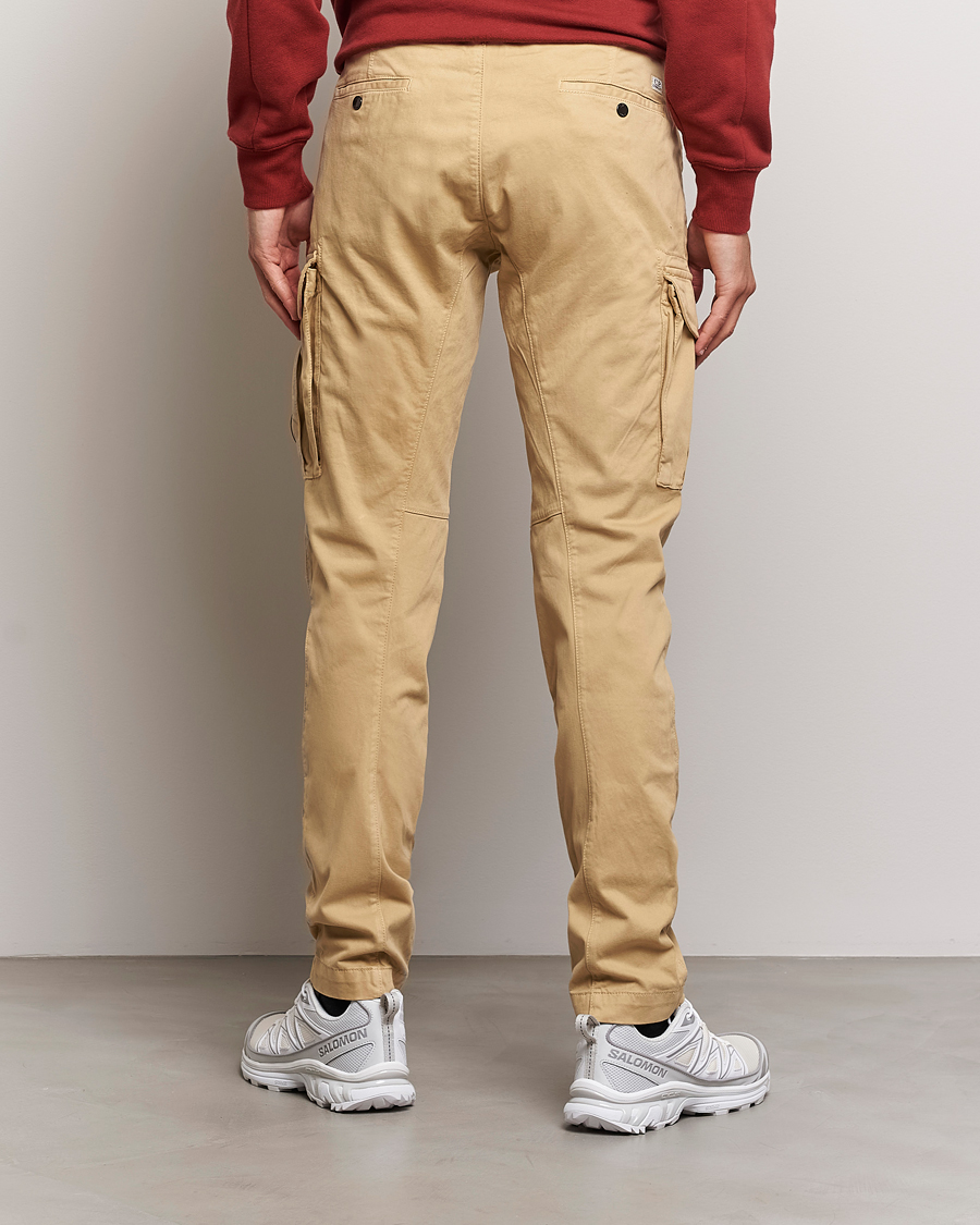 Homme | Pantalons | C.P. Company | Stretch Satin Lens Cargo Pants Beige