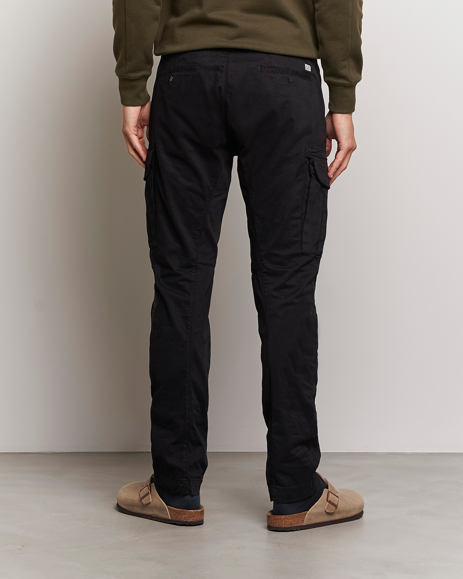 Homme | Pantalons | C.P. Company | Stretch Satin Lens Cargo Pants Black