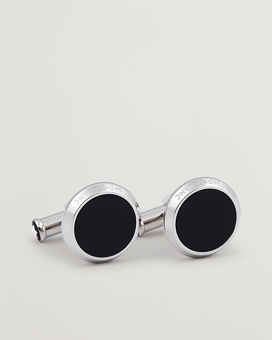 Homme | Boutons De Manchette | Montblanc | Meisterstück Steel Cufflinks Black Onyx