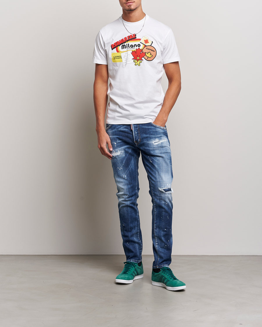 Homme | Jeans | Dsquared2 | Skater Jeans Light Blue Wash