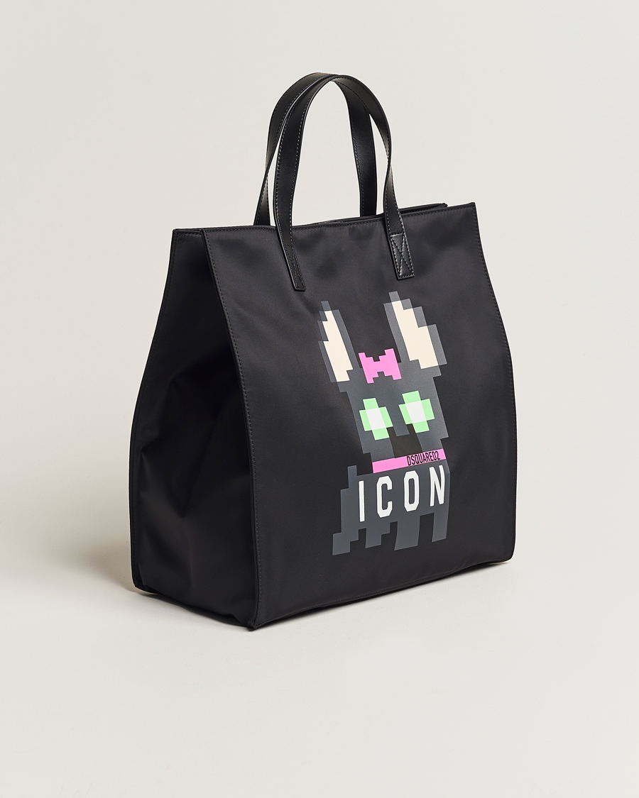 Homme | Dsquared2 Icon Mascotte Tote Bag Black | Dsquared2 | Icon Mascotte Tote Bag Black