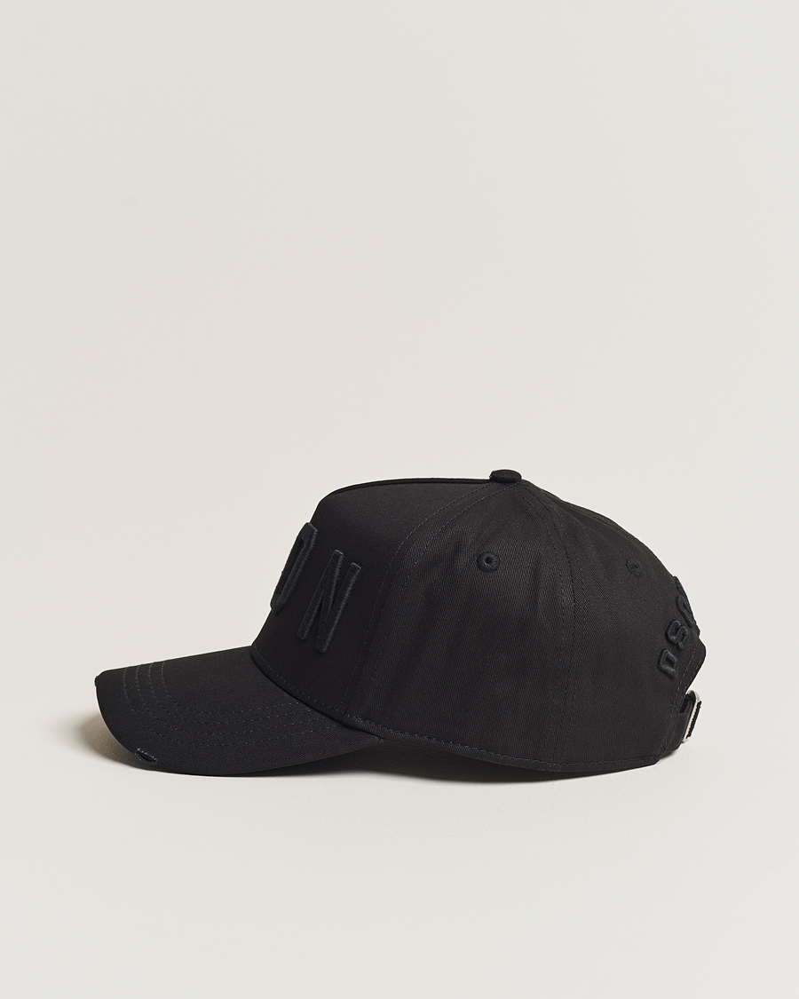 Homme | Dsquared2 Icon Baseball Cap Black/Black | Dsquared2 | Icon Baseball Cap Black/Black