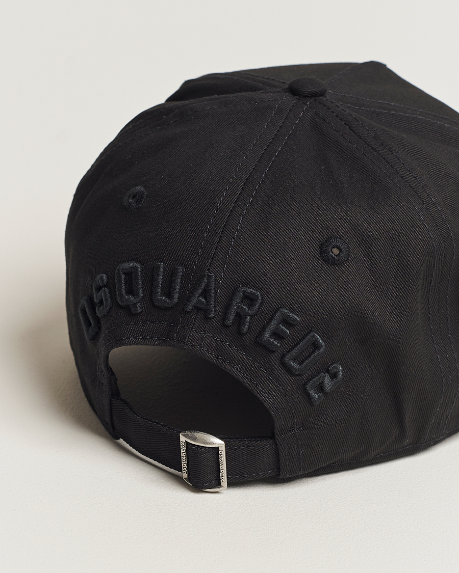 Homme | Dsquared2 Icon Baseball Cap Black/Black | Dsquared2 | Icon Baseball Cap Black/Black