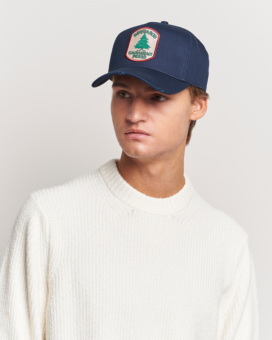 Homme | Dsquared2 Canadian Pines Cap Navy | Dsquared2 | Canadian Pines Cap Navy