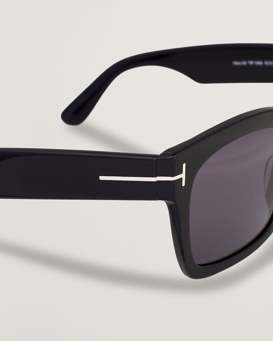 Homme | Tom Ford Nico-02 Sunglasses Shine Black/Smoke | Tom Ford | Nico-02 Sunglasses Shine Black/Smoke