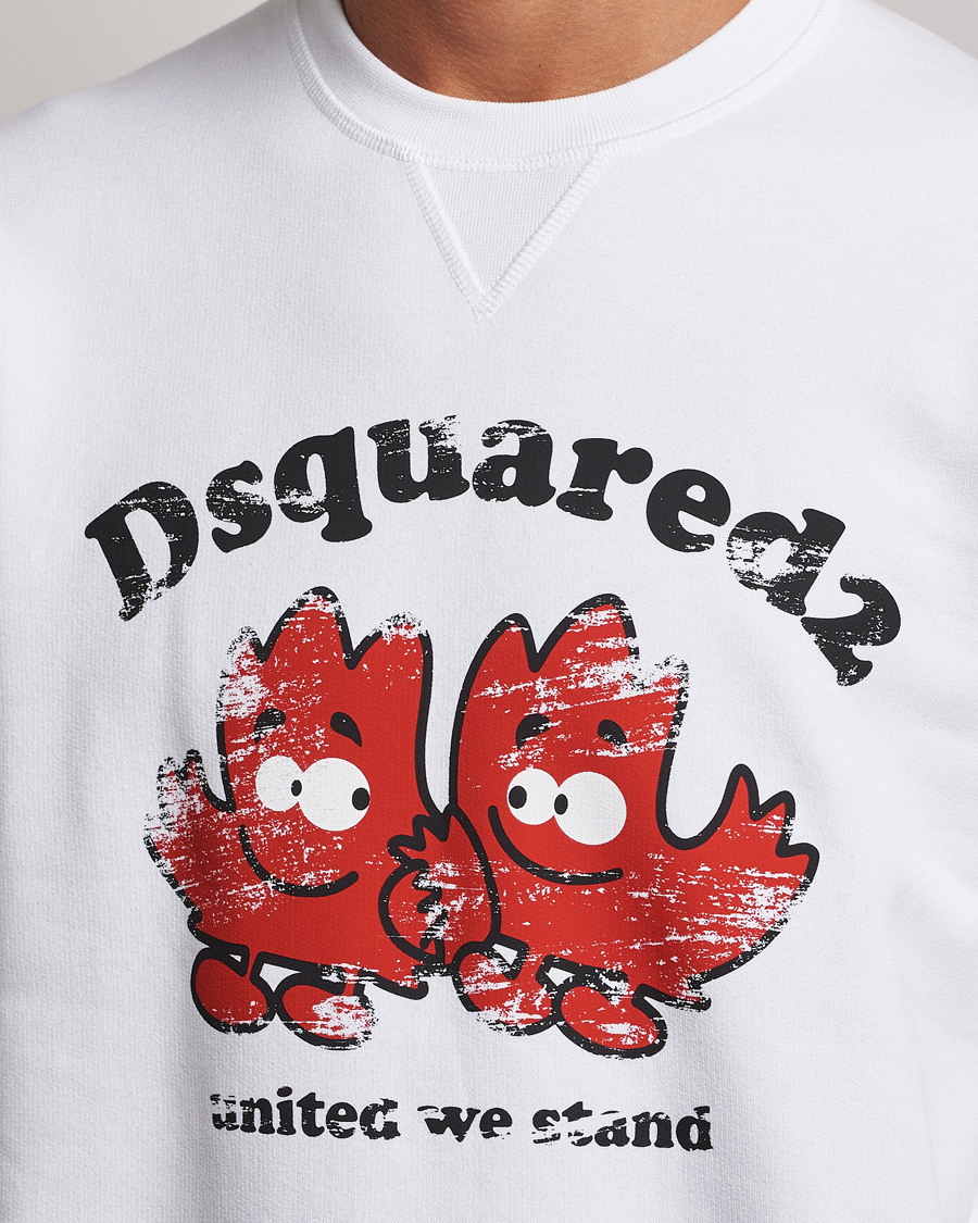 Homme | Pulls Et Tricots | Dsquared2 | Cool Fit Crew Neck Sweatshirt White