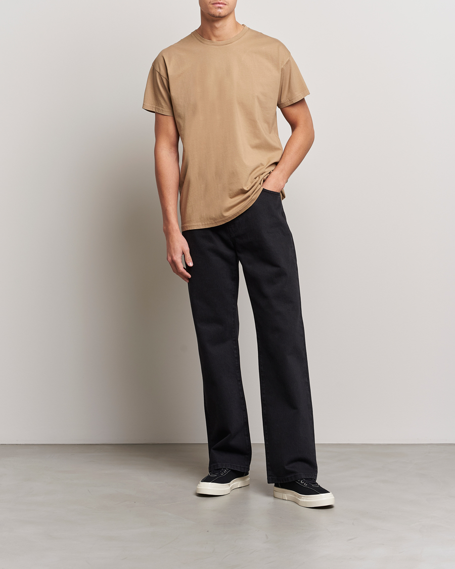 Homme | T-shirts | Jeanerica | Marcel Crew Neck T-Shirt Dark Sand