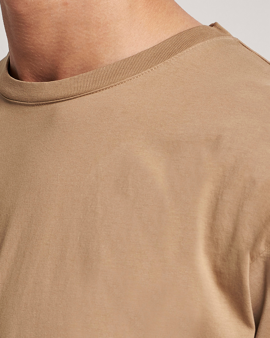 Homme | T-shirts | Jeanerica | Marcel Crew Neck T-Shirt Dark Sand