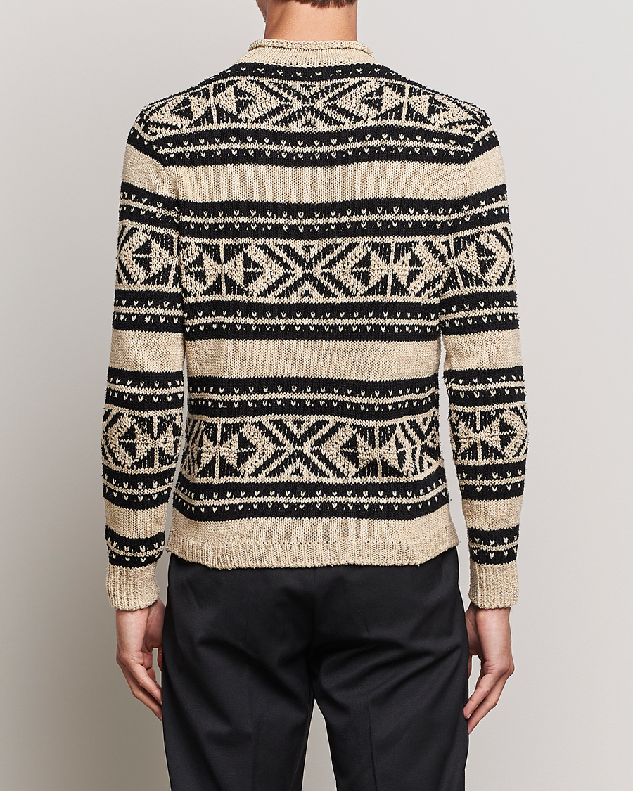 Homme | Pulls Et Tricots | Ralph Lauren Purple Label | Geo Pattern Sweater Cream
