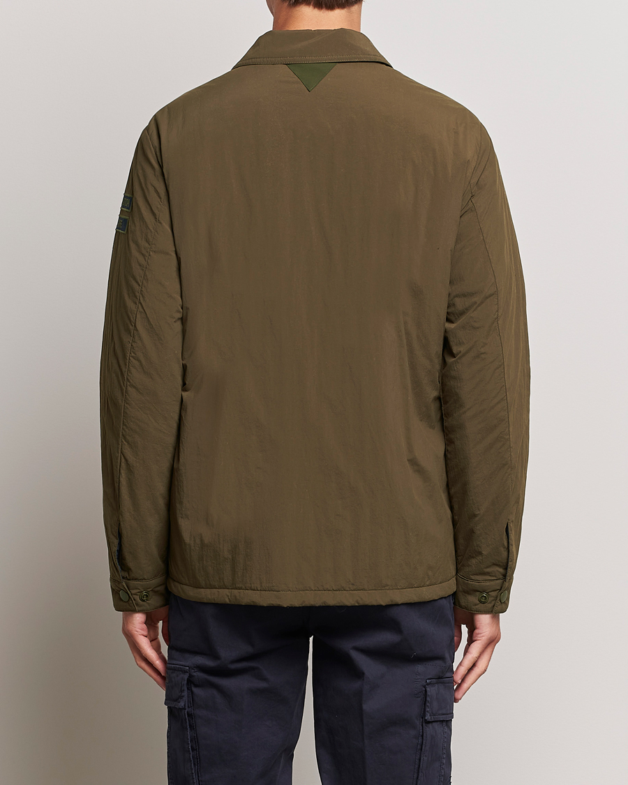 Homme | Manteaux Et Vestes | Aeronautica Militare | Light Padded Pocket Shirt Jacket Off Green