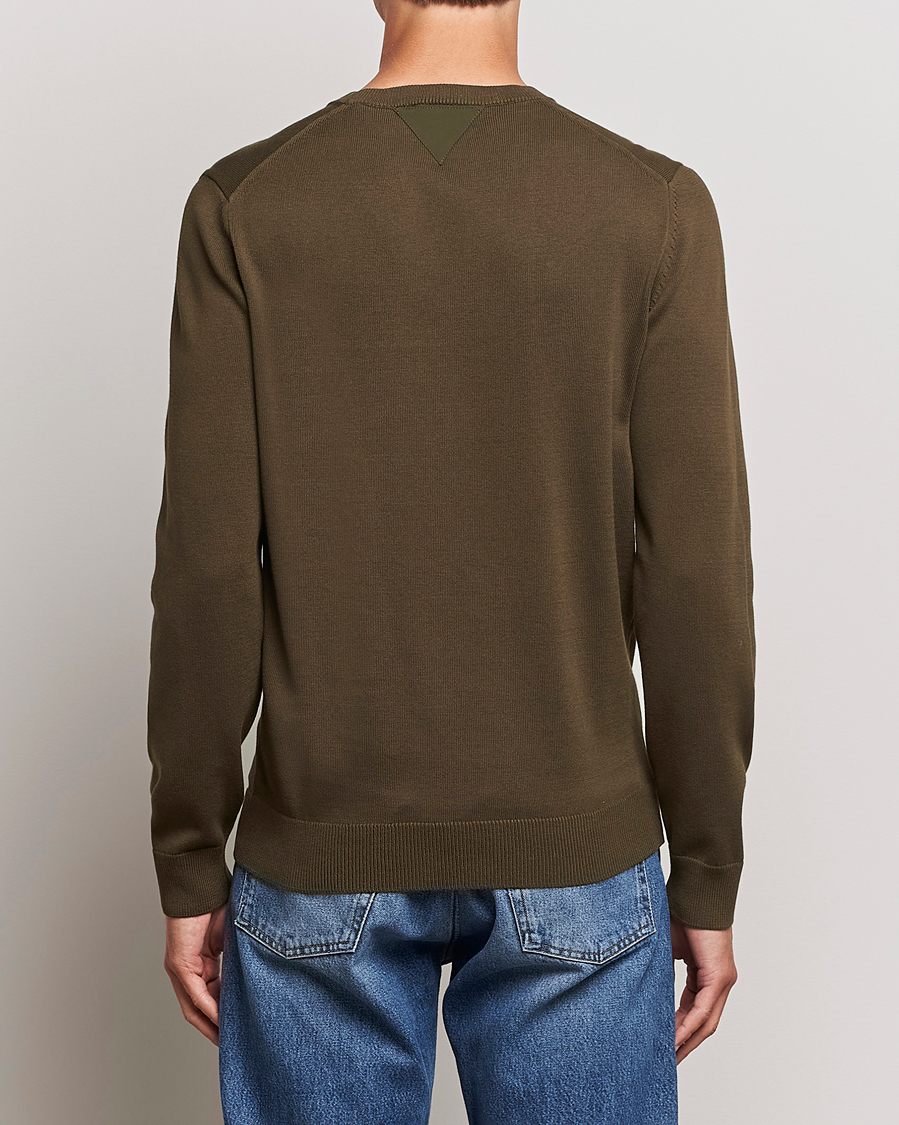 Homme | Pulls Et Tricots | Aeronautica Militare | Cotton Knitted Crew Neck Off Green