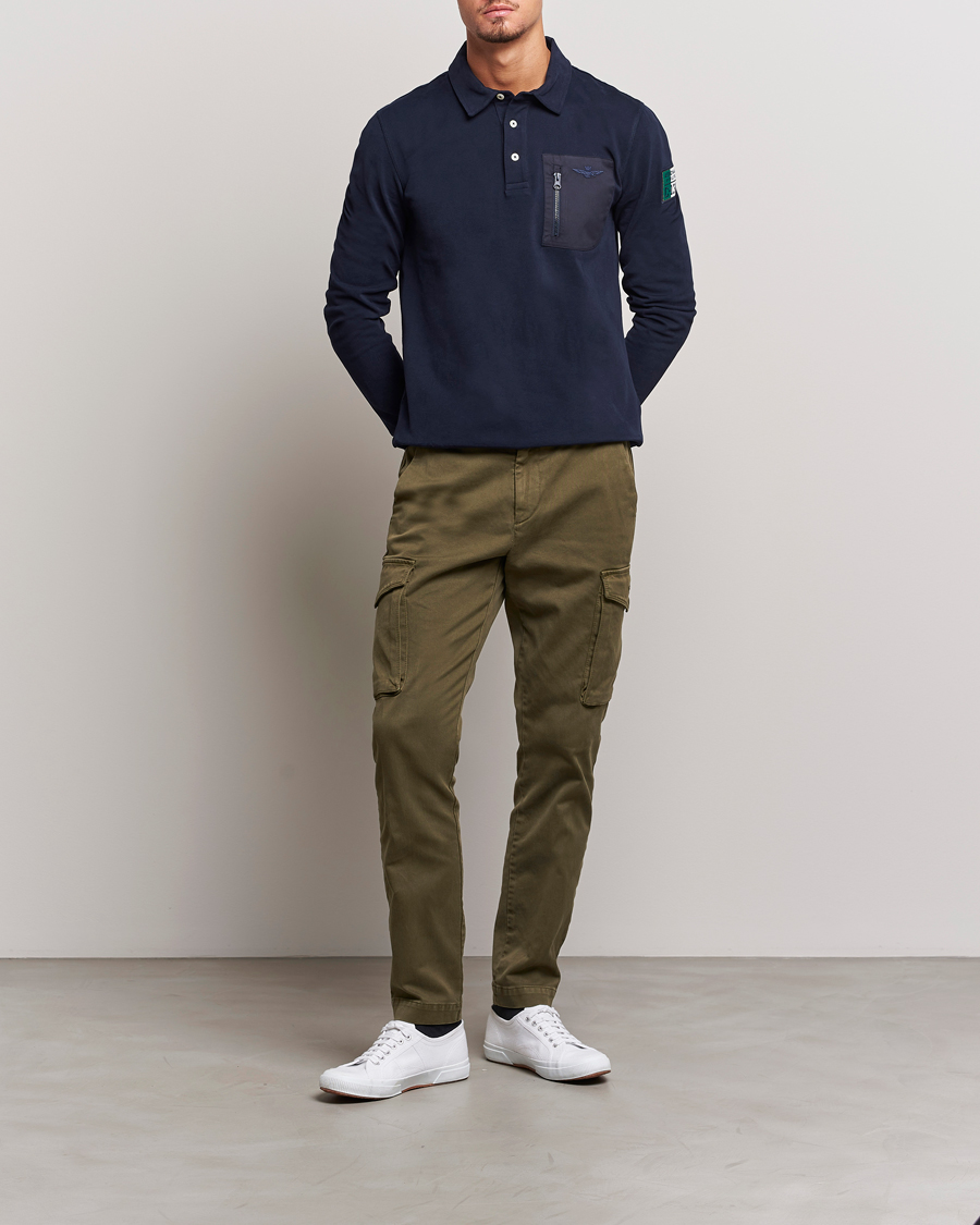 Homme | Pantalons | Aeronautica Militare | Cotton Cargo Pants Off Green