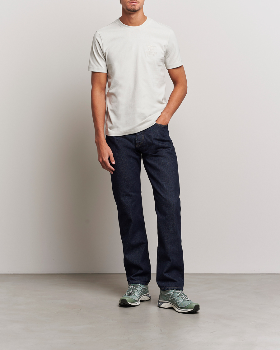Homme | T-shirts | Aeronautica Militare | TS2129 Crew Neck T-Shirt Ice Palace