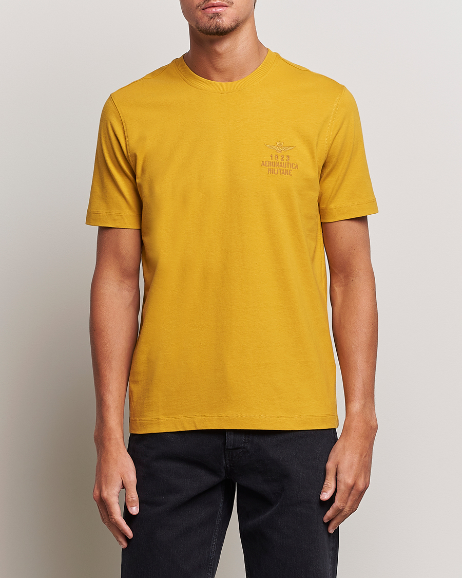Homme | T-shirts | Aeronautica Militare | TS2129 Crew Neck T-Shirt Yellow