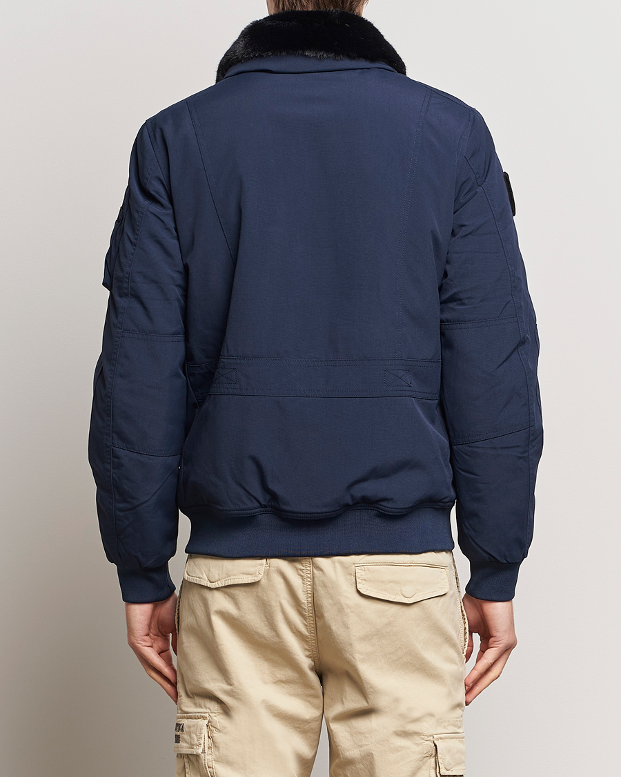 Homme | Manteaux Et Vestes | Aeronautica Militare | Padded Pilot Bomber Jacket Dark Blue