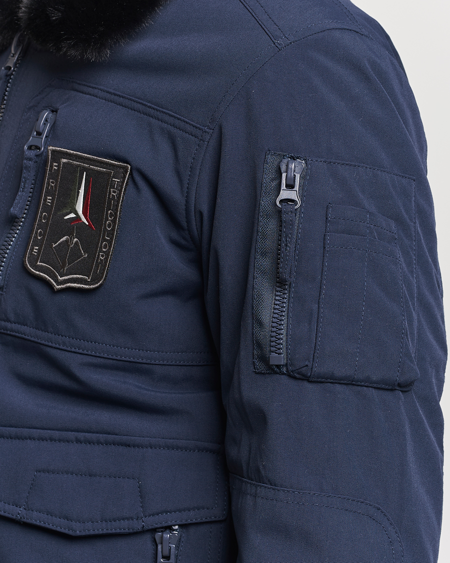 Homme | Manteaux Et Vestes | Aeronautica Militare | Padded Pilot Bomber Jacket Dark Blue